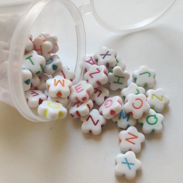 Alphabet Beads Daisy Shape