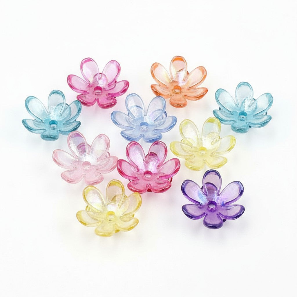 Multicolor 6 Petals Flower