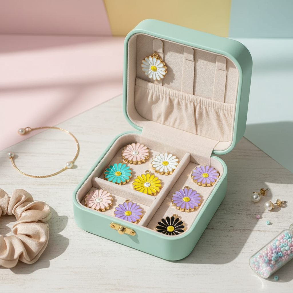 Multicolor Flower Charms